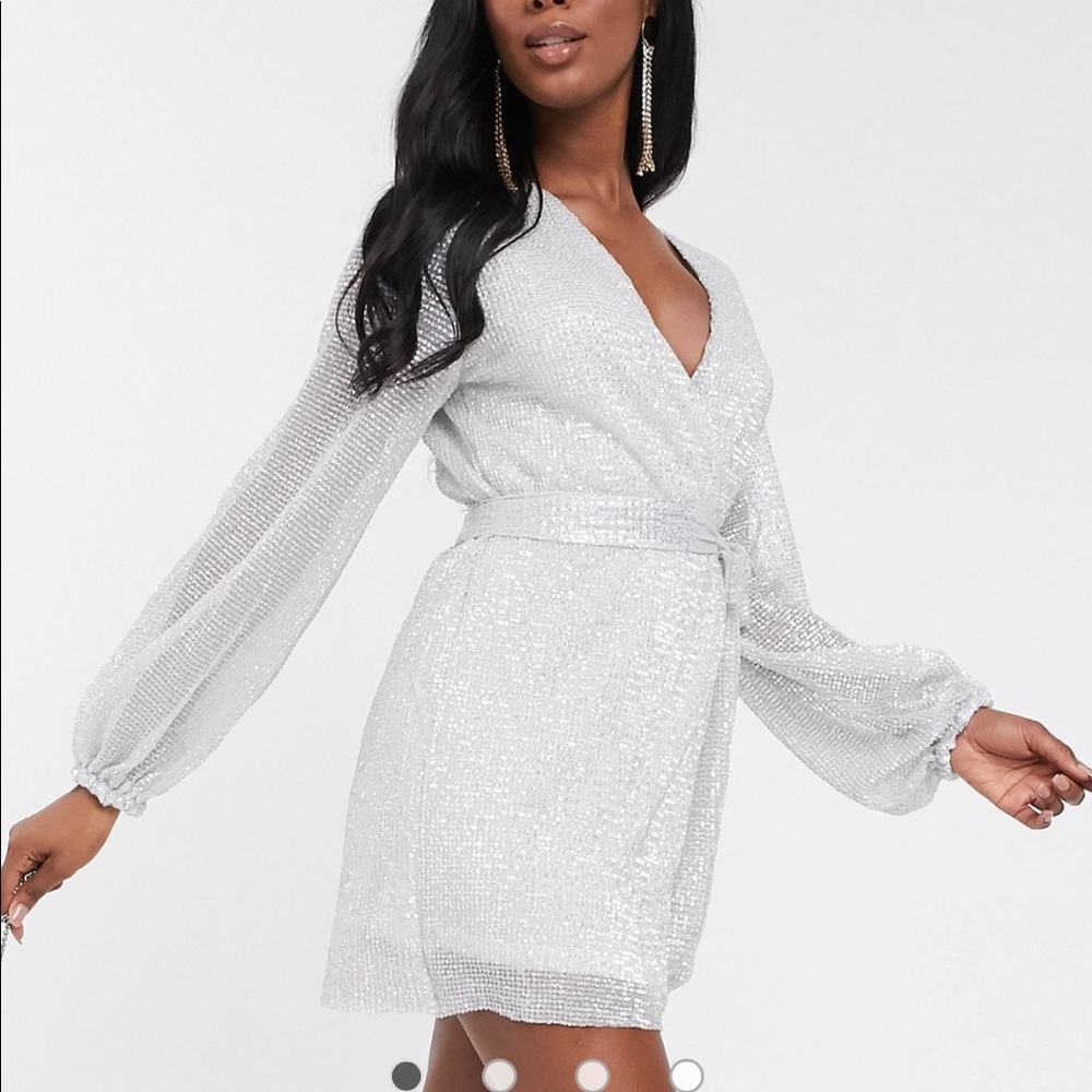 Asos Club London Sequin Party Dress